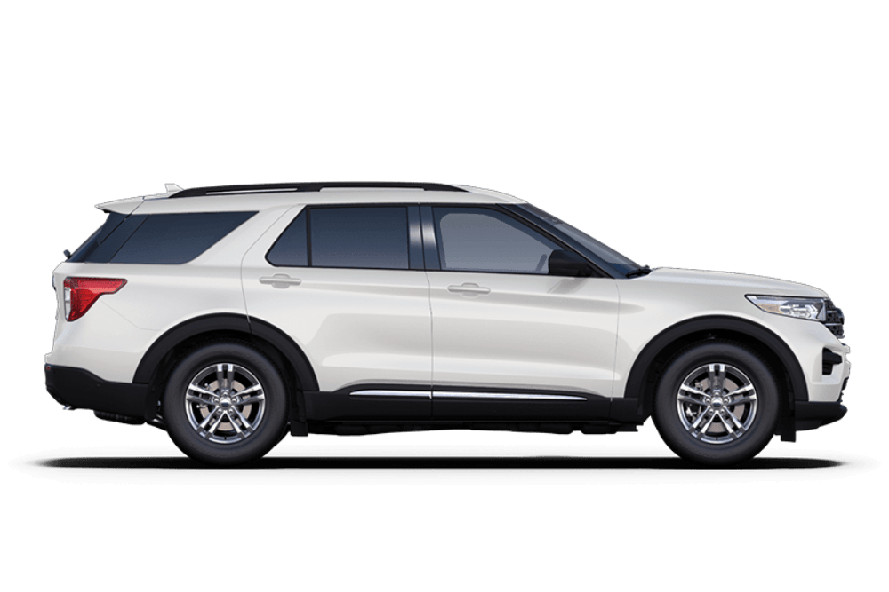 Vista laterale della Ford Explorer PHEV