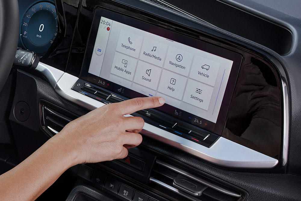Ford Tourneo Connect interior touchscreen close up