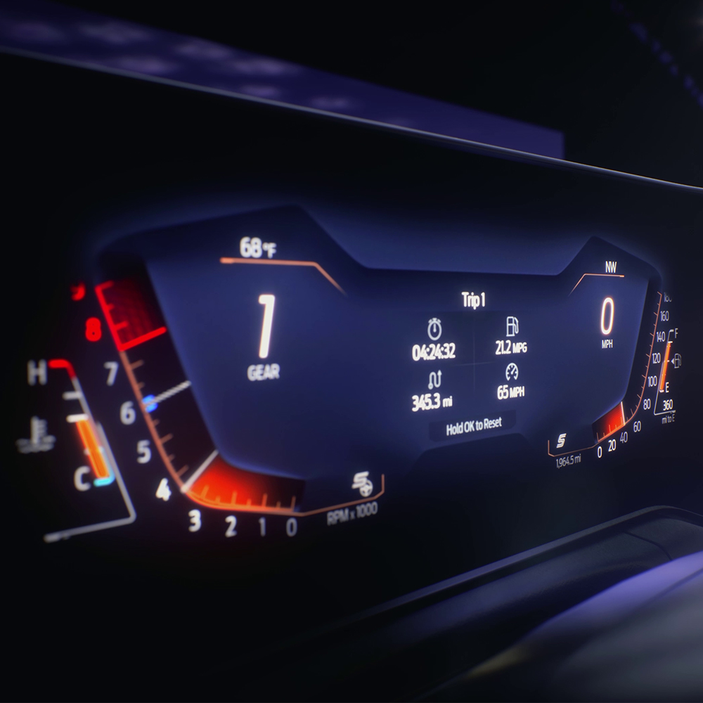Quadro digitale di Ford Mustang