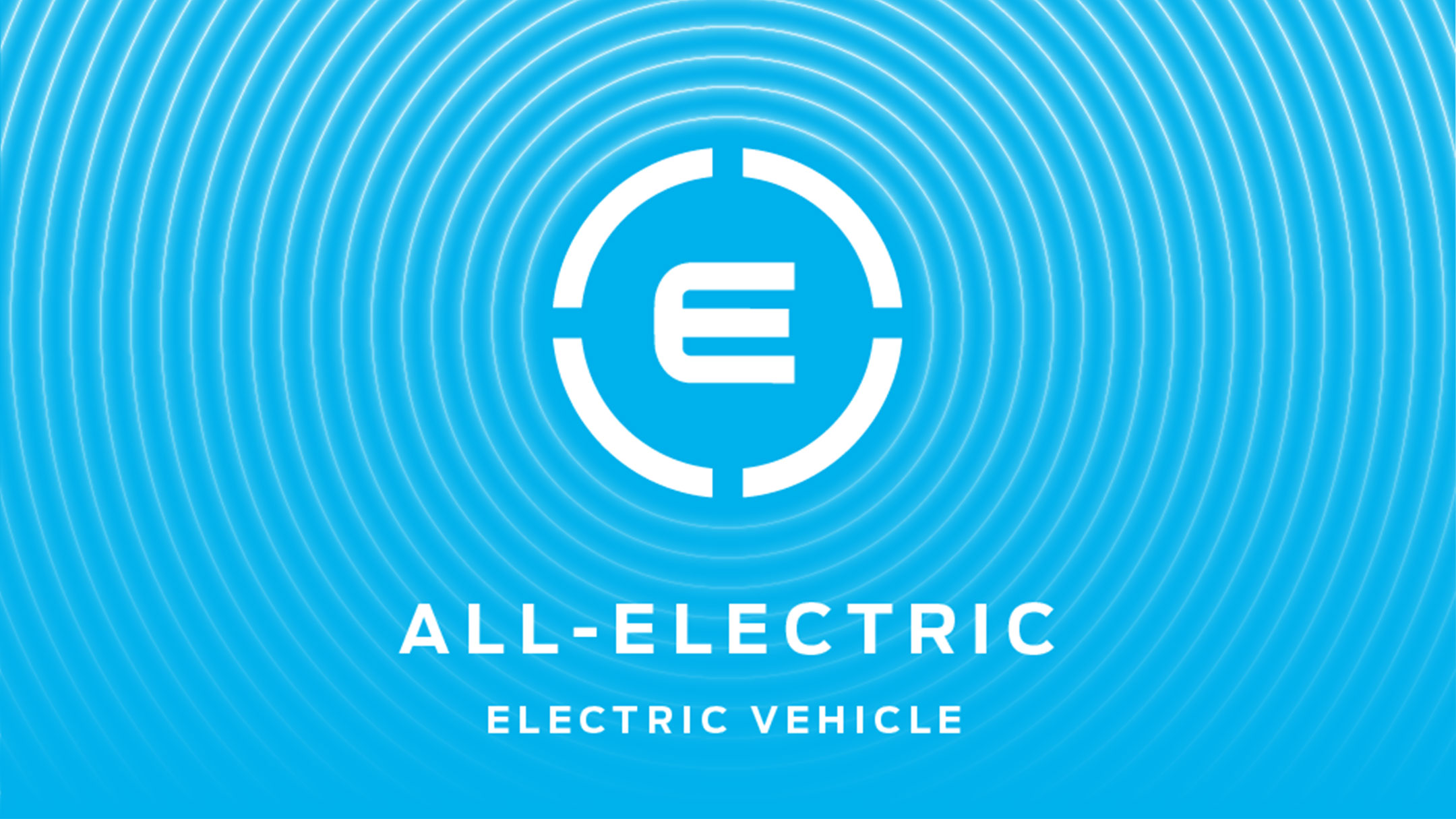 Logo del veicolo completamente elettrico.