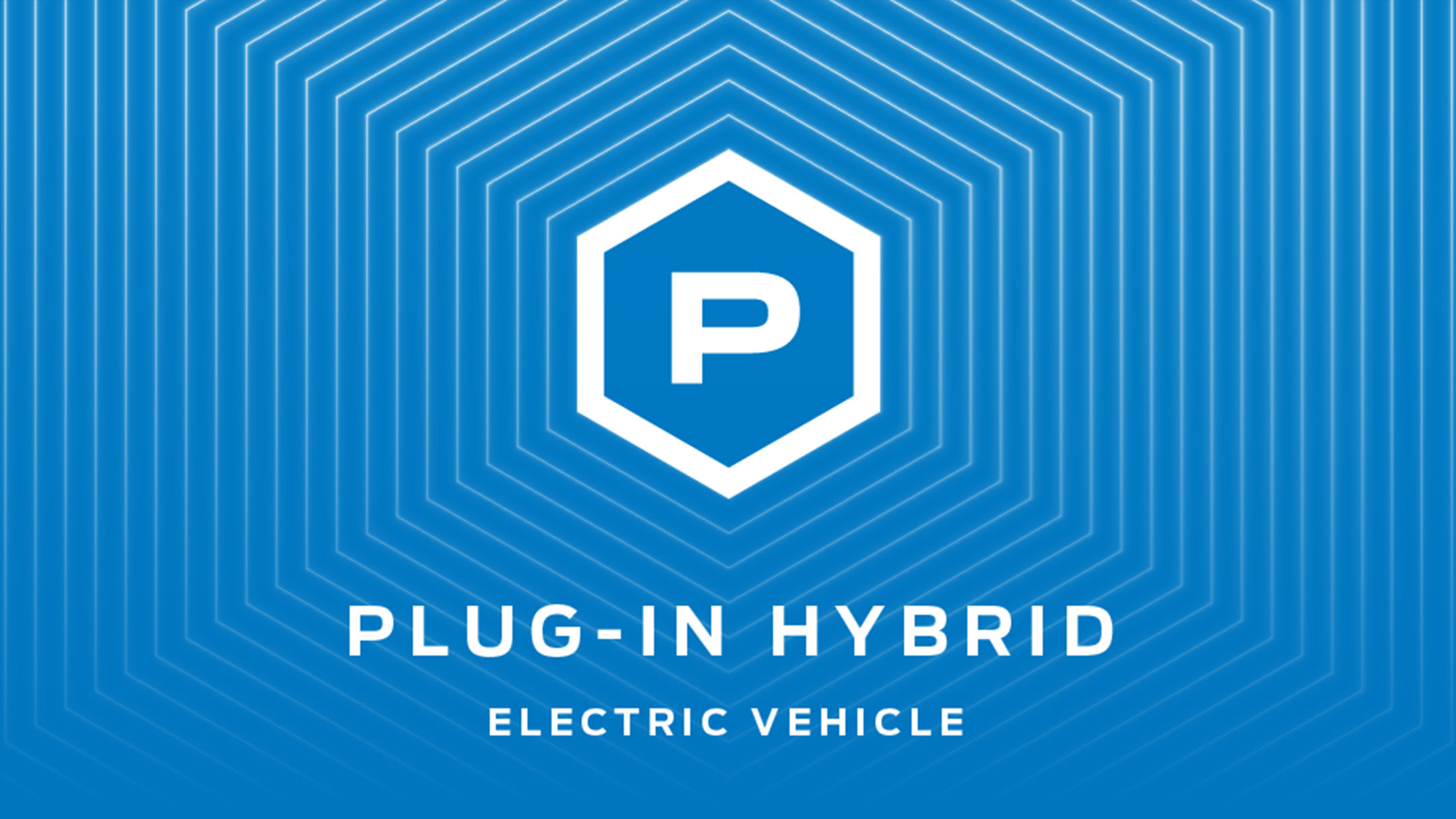 Logo del veicolo elettrico ibrido plug-in.