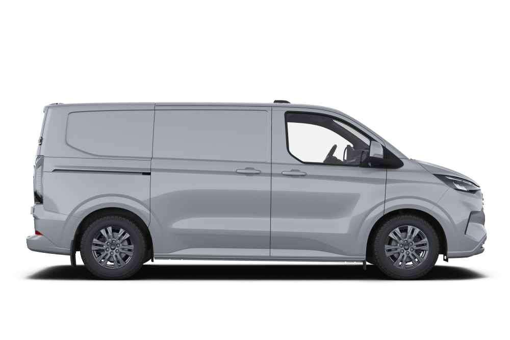 Vista laterale della Ford Transit Custom