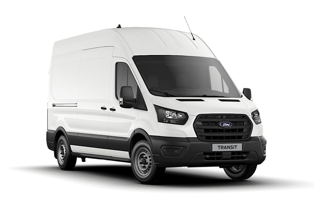 Furgone Ford Transit serie Base versione bianca.