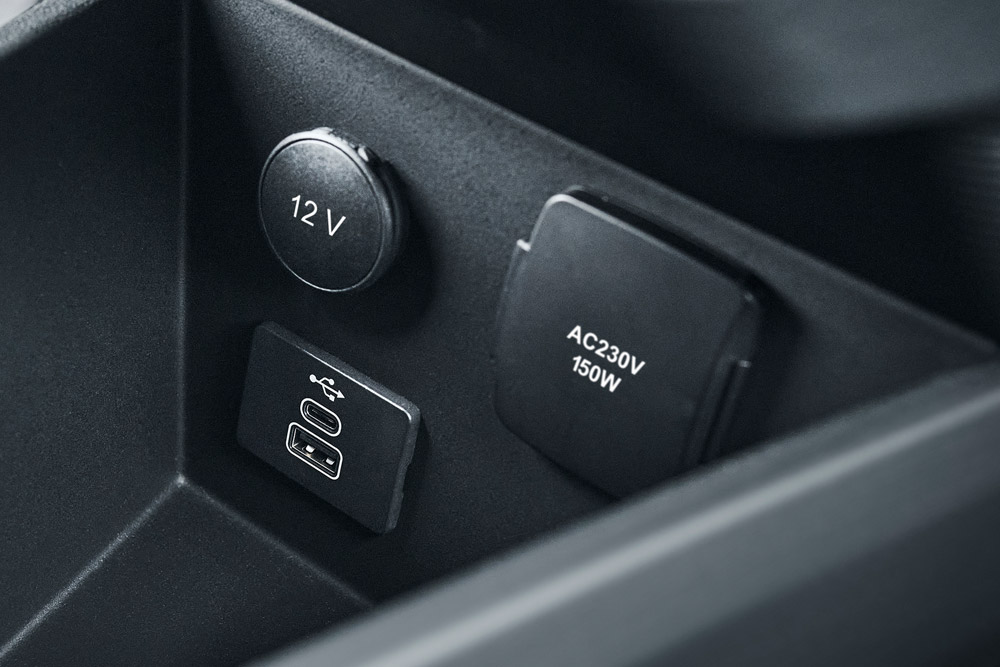 Porte USB del Ford E-Transit Courier